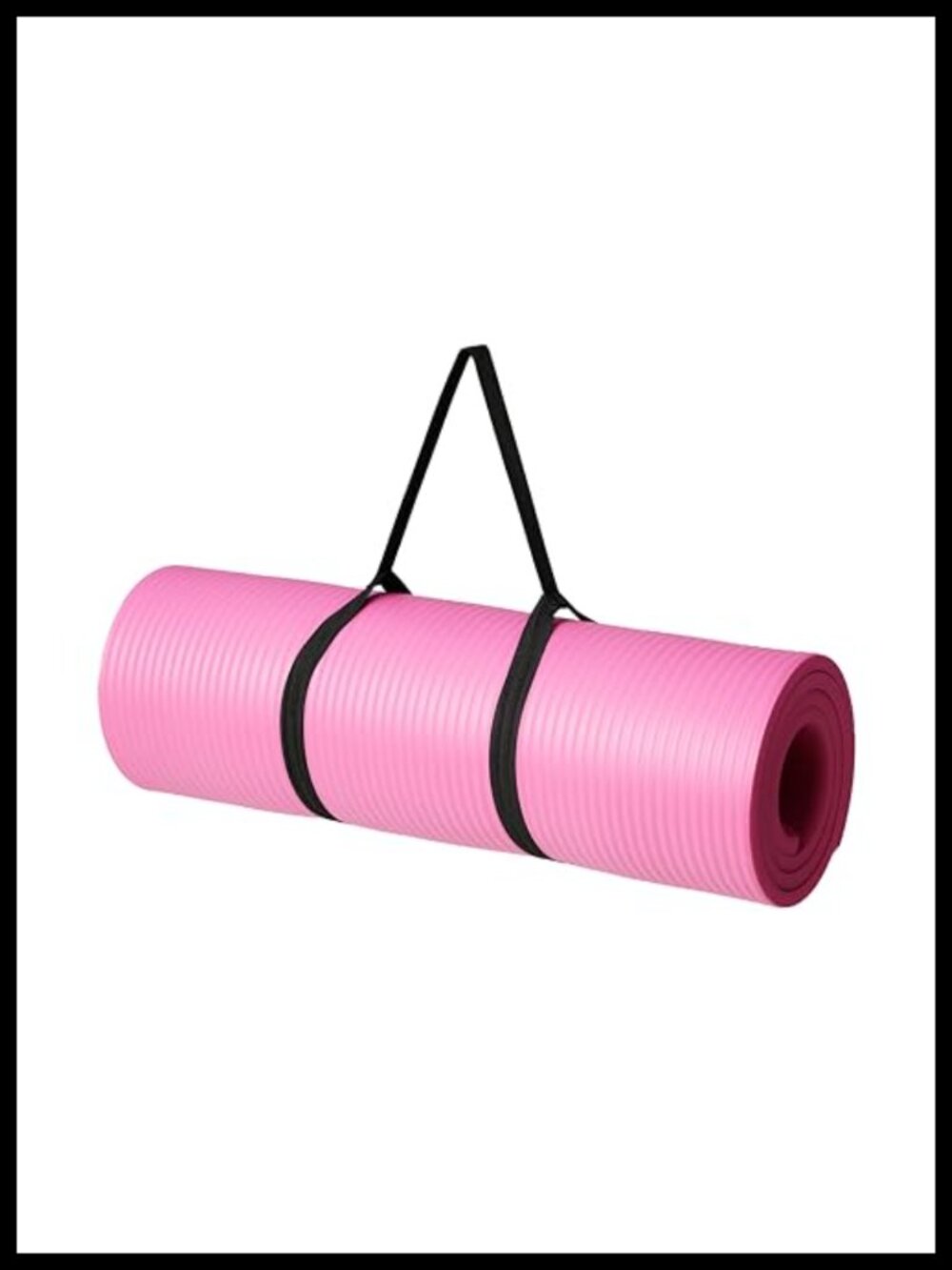 Extra Thick Yoga Mat Foam 1/2 Inch Non-Slip with Carrying Strap